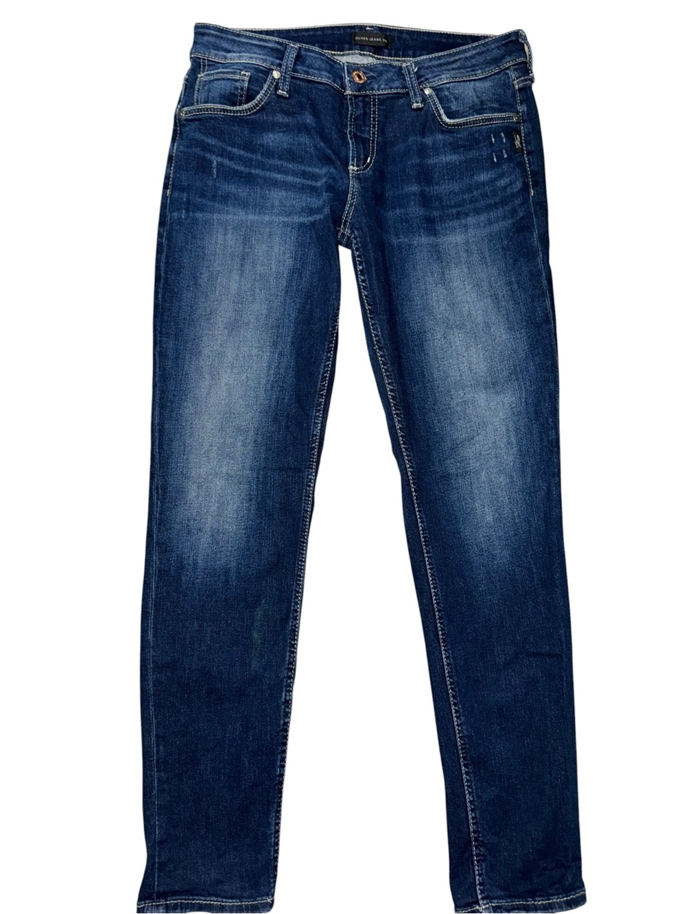 Silver Jeans Co. Boyfriend Jeans Women’s 30 Medium Wash Stretch Relaxed Denim